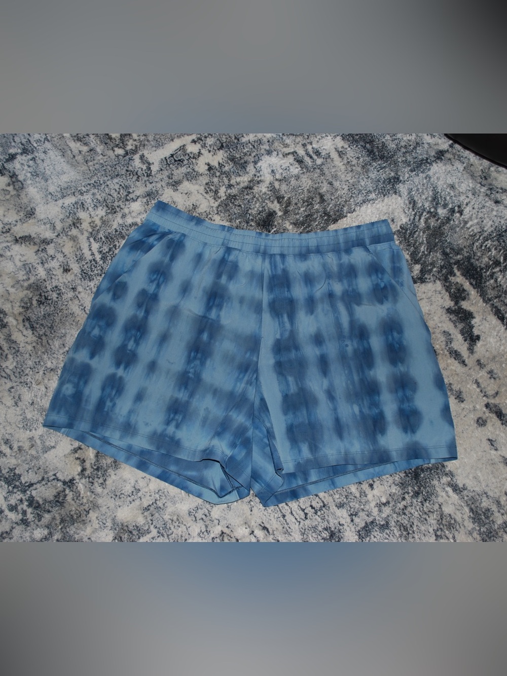 Lululemon Pace Breaker Shorts 5 Inch Inseam Linerless Blue Tie Dye Rare